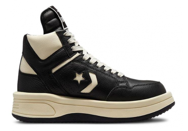 Rick Owens x Converse Turbodrk Black Cloud Cream