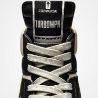 Rick Owens x Converse Turbodrk Black Cloud Cream