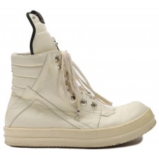 Rick Owens Geobasket x Chrome Hearts High молочно-белые