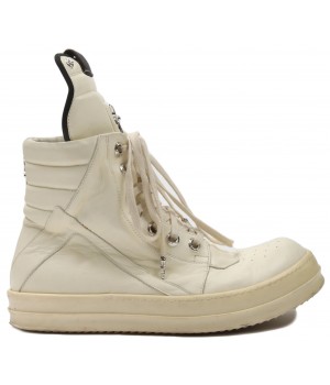 Rick Owens Geobasket x Chrome Hearts High White