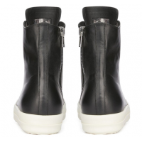 Rick Owens Ramones High Leather Black Cream