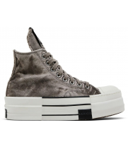 Rick Owens x Converse DRKSHDW DBL DRKSTAR Chuck 70 High Washed Concrete Brown