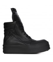 Rick Owens Mega Bumper Geobasket Sneaker Total Black