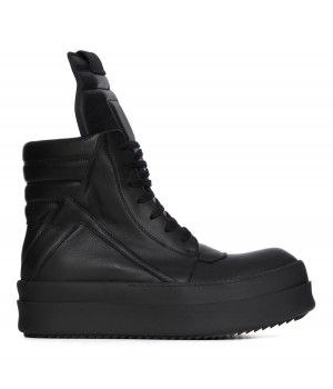 Rick Owens Mega Bumper Geobasket Sneaker Total Black