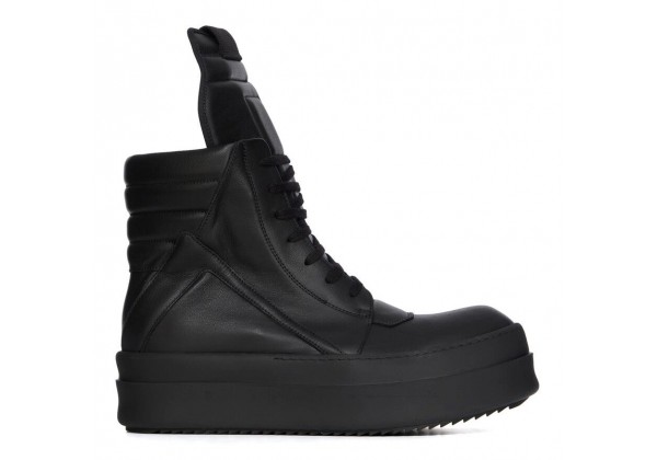 Rick Owens Mega Bumper Geobasket Sneaker Total Black