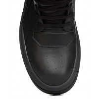 Rick Owens Mega Bumper Geobasket Sneaker Total Black