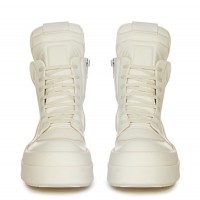 Rick Owens Mega Bumper Geobasket Sneaker Total White