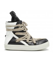 Rick Owens Geobasket TECUATL Black Chalk White
