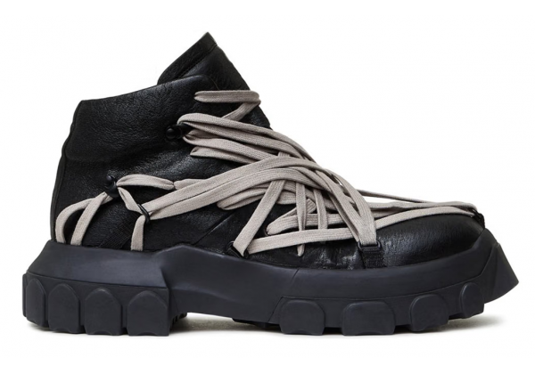 Rick Owens Megalace Tractor Tecuatl Black