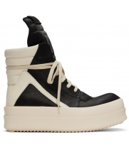 Rick Owens Mega Bumper Geobasket Sneaker Black Milk