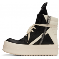 Rick Owens Mega Bumper Geobasket Sneaker Black Milk