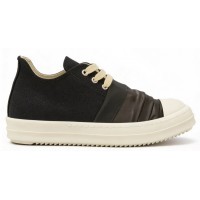 Rick Owens DRKSHDW Hustler Low Denim Black White