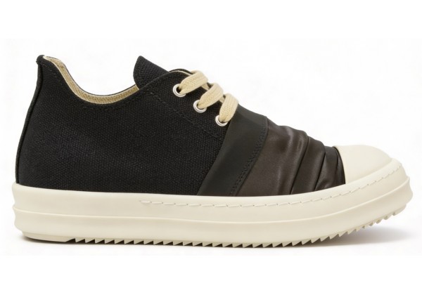Rick Owens DRKSHDW Hustler Low Denim Black White