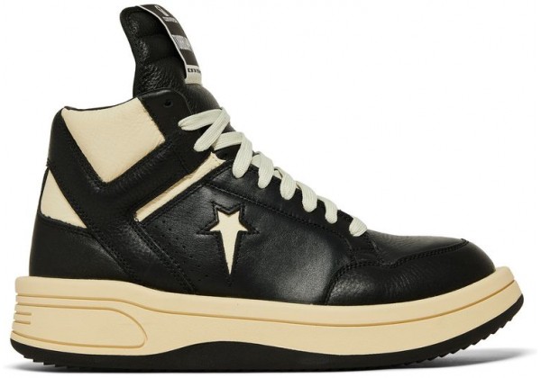 Rick Owens x Converse DRKSHDW TURBOWPN Mid Black Cloud Cream