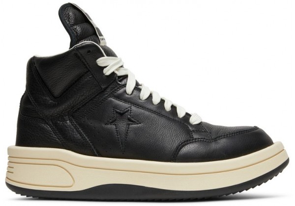 Rick Owens x Converse DRKSHDW TURBOWPN Mid Black Cream